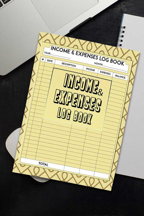 Income and Expenses Log Book Paperback Amazon 4 Books Sun
