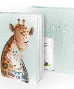 Cute Mommy and Baby Giraffe Notebook