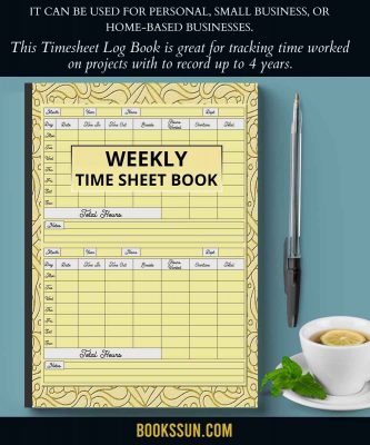 Weekly Time Sheet Book