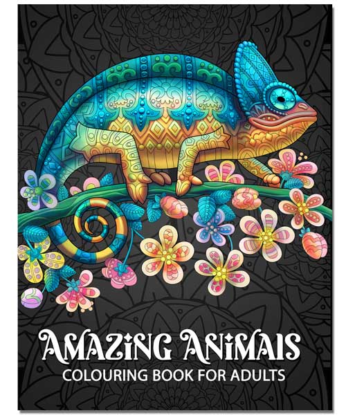 Amazing Animals Colouring Book for Adults