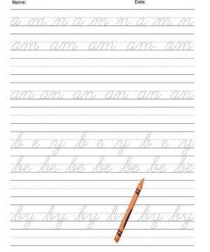 Cursive Handwriting Workbook For Kids Ages 6-12