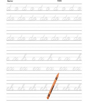 Cursive Handwriting Workbook For Kids Ages 6-12