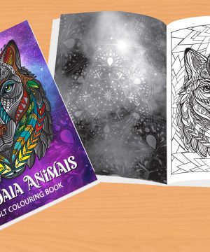Mandala Animals Adult Colouring Book 1 scaled Books Sun