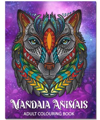 Mandala Animals Adult Colouring Book Relaxation