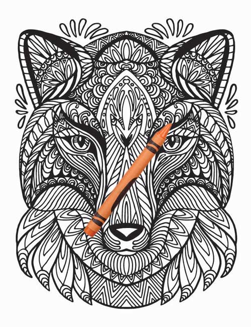 Tangled Animals Coloring Book