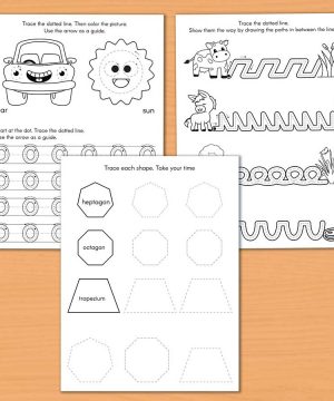 Tracing Letters and Numbers for Preschoolers 4 Books Sun