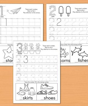 Tracing Letters and Numbers for Preschoolers 8 Books Sun