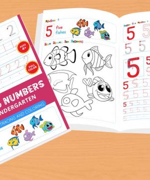 Tracing numbers for kindergarten 1 Books Sun