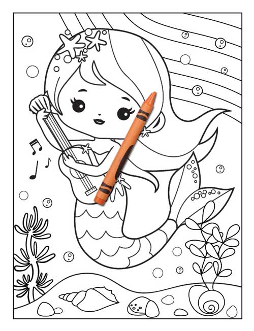 Unicorn Mermaid Coloring Book 22 Books Sun