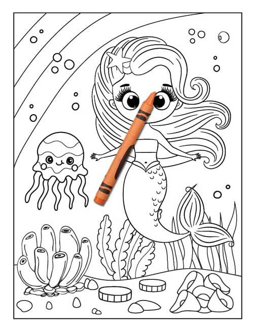 Unicorn Mermaid Coloring Book 23 Books Sun