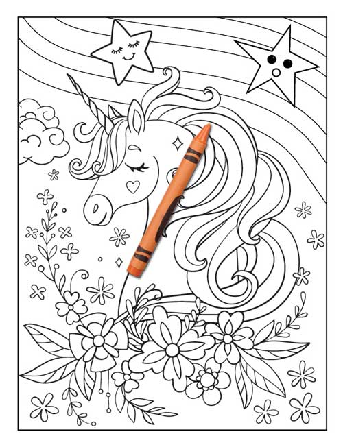 Unicorn Mermaid Coloring Book 42 Books Sun