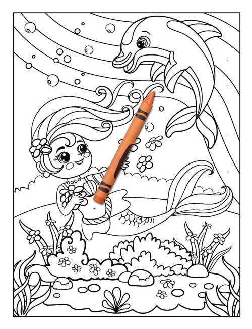 Unicorn Mermaid Coloring Book 7 Books Sun