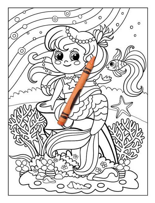 Unicorn Mermaid Coloring Book 9 Books Sun