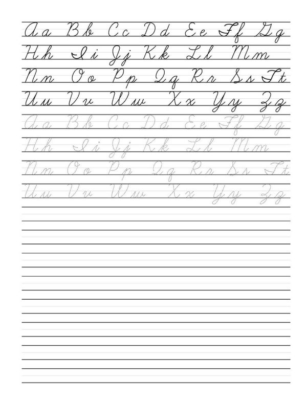 Cursive Handwriting Workbook for Adults Page 057 Books Sun