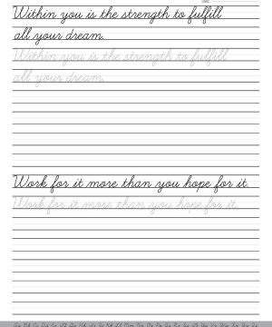 Cursive Handwriting Workbook for Adults Page 114 Books Sun