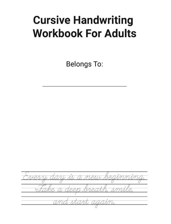 Cursive handwriting workbook for Teens 28 Books Sun
