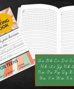 Cursive handwriting workbook for Teens 5 Books Sun
