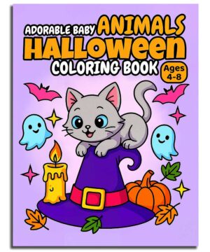 Adorable Baby Animals Halloween Coloring Book 1 6 Adorable Baby Animals Halloween Coloring Book