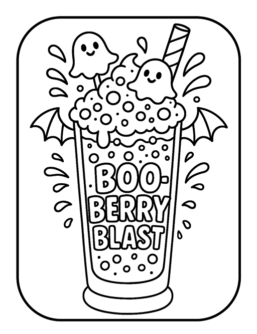 Adorable Creepy Halloween Coloring Book 10 12 Adorable Creepy Halloween Coloring Book - A Cute & Spooky Collection of Ghosts, Pumpkins, Monsters and Candy for Kids Ages 4–8 - Image 10