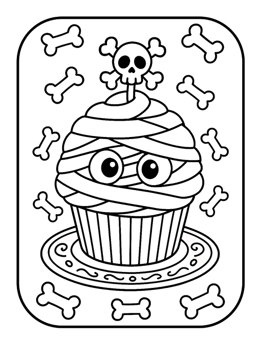 Adorable Creepy Halloween Coloring Book 3 5 Adorable Creepy Halloween Coloring Book - A Cute & Spooky Collection of Ghosts, Pumpkins, Monsters and Candy for Kids Ages 4–8 - Image 3