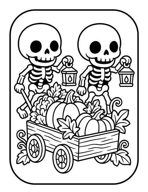 Adorable Creepy Halloween Coloring Book 6 8 Adorable Creepy Halloween Coloring Book - A Cute & Spooky Collection of Ghosts, Pumpkins, Monsters and Candy for Kids Ages 4–8 - Image 6