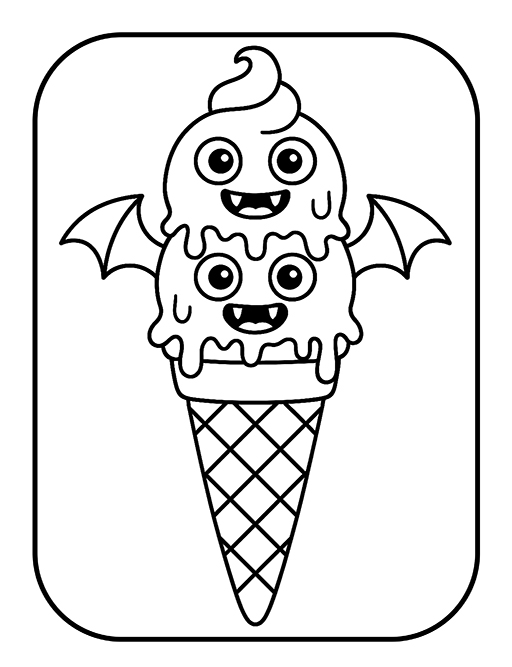 Adorable Creepy Halloween Coloring Book 7 9 Adorable Creepy Halloween Coloring Book - A Cute & Spooky Collection of Ghosts, Pumpkins, Monsters and Candy for Kids Ages 4–8 - Image 7
