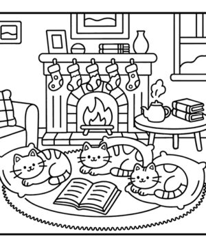 Christmas Hygge Coloring Book 6 Books Sun