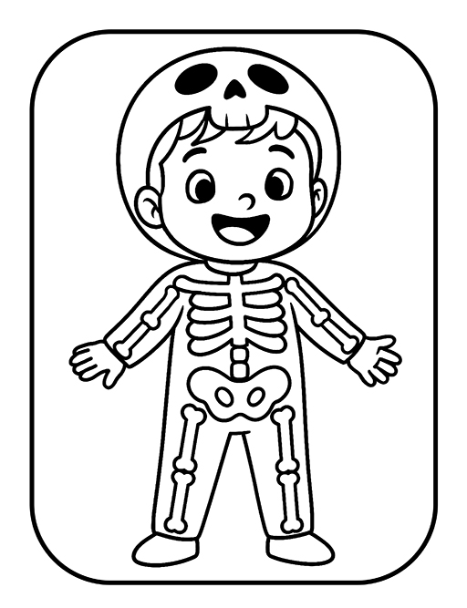 Easy Halloween Costumes Coloring Book for Toddlers Ages 3–5 2 4 Big & Easy Halloween Costumes – Coloring Book for Toddlers Ages 3–5 - 40 Bold and Simple Designs of Cute Kids in Fun Halloween Outfits – Perfect for Fine Motor Practice and Preschool Joy! - Image 2