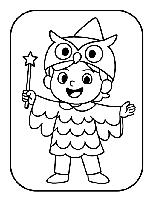 Easy Halloween Costumes Coloring Book for Toddlers Ages 3–5 3 5 Big & Easy Halloween Costumes – Coloring Book for Toddlers Ages 3–5 - 40 Bold and Simple Designs of Cute Kids in Fun Halloween Outfits – Perfect for Fine Motor Practice and Preschool Joy! - Image 3